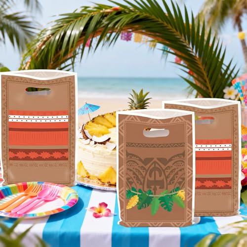 50PCS Hawaiian Party Favor Bags for Kids - Summer Goodie Bags
