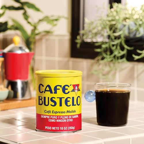Café Bustelo Espresso Style Dark Roast Ground Coffee, 10 Oz. Can