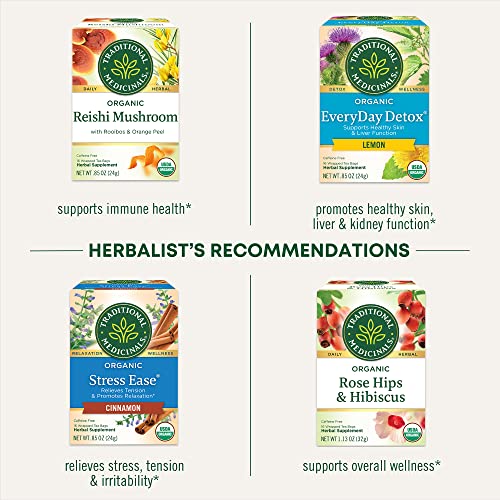 Organic Nettle Tea Bags - Traditional Medicinals, 16 Count | Herbal Tea for Detox & Wellness