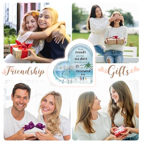 Sea Glass Heart Keepsake - Friendship Gift for Bestie & Soul Sister