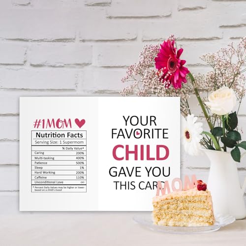 Funny Birthday Card for Mom - Humorous Gift from Daughter or Son