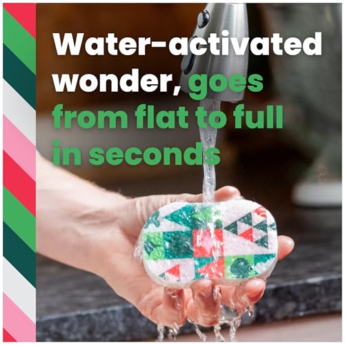 Scotch-Brite Holiday Pop-Up Sponges - 3 Pack, Festive Design