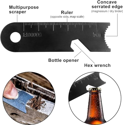 Magnesium Fire Starter with Striker for Camping & Survival