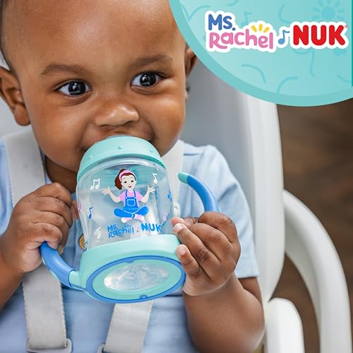 NUK Learner Cup Ms. Rachel 5 oz - Soft Spout Sippy Cups, 2 Pack