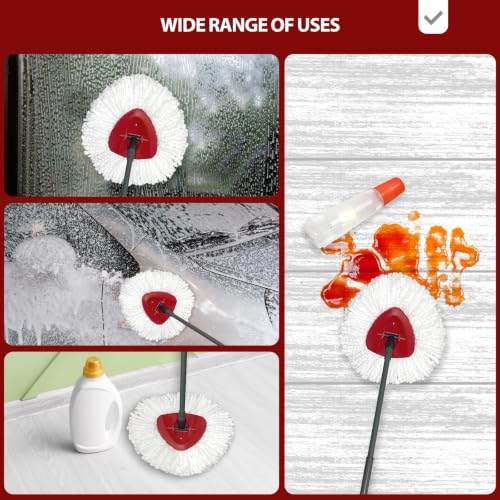 Spin Mop Replacement Heads - 4 Pack for EasyWring System