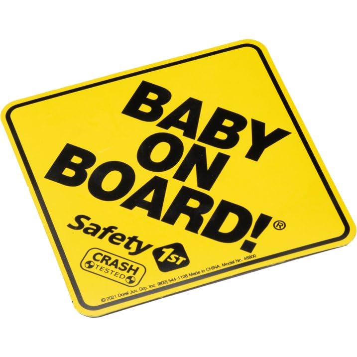 Safety 1st Baby On Board Magnetic Car Sign, 4 x 4 Inch, 1 Count