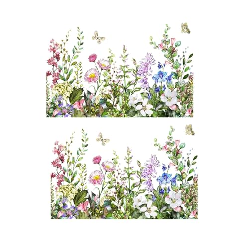 Self-Adhesive Green Leaf Toilet Stickers - Removable Bathroom Decals