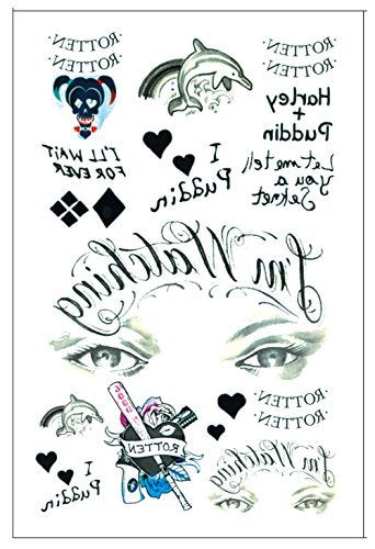 DaLin Temporary Tattoos - 3 Large Sheets Realistic Cosplay Makeup