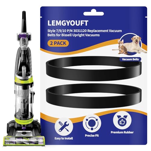 Replacement Vacuum Belt for Bissell Style 7 9 10 - 2 Pack 3031120