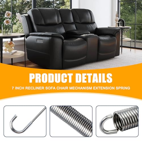 7-Inch Recliner Sofa Mechanism Spring Replacement - 2-Pack