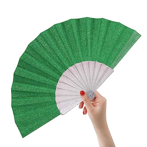 HeyToo Glitter Handheld Fan - Elegant Cooling Accessory for Parties