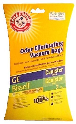 Arm & Hammer Odor Eliminating Vacuum Bags for GE & Bissell Canisters