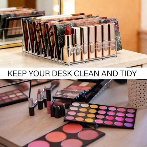 7-Slot Acrylic Eyeshadow Palette Organizer - 2 Pack