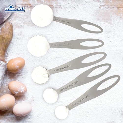 5-Piece Stainless Steel Measuring Spoon Set for Accurate Cooking