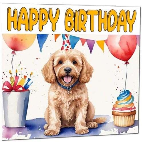 Cockapoo Birthday Card - Premium Eco-Friendly Greeting Card