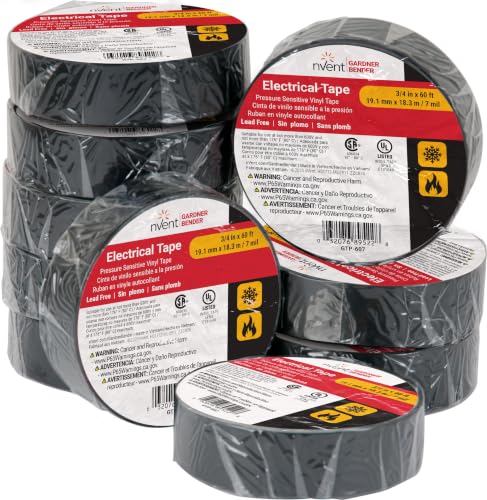 Gardner Bender Electrical Tape, ¾ in. x 60 ft, Flame Retardant
