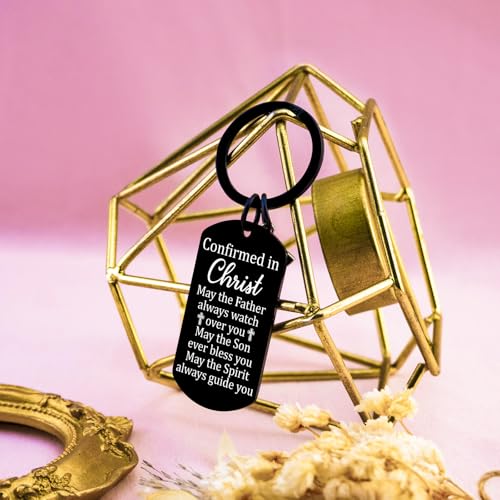 Ibiwe Christian Confirmation Keychain Gift for Boys & Girls