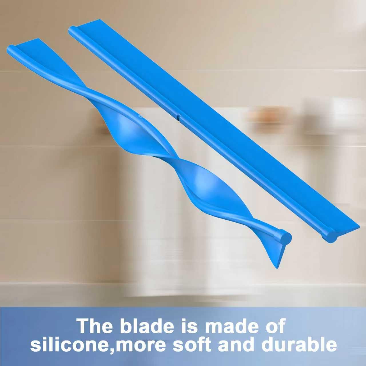 EHOMGUI Shower Squeegee for Glass Doors, Squeegee with Long Handle, Telescoping Squeegee for Shower, Extendable Window Cleaner Tool for Car Windows, Tile Walls, Sliding Door, Shower Glass Door