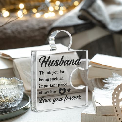Acrylic Puzzle Plaque - Unique Gift for Husband | Home & Office Decor