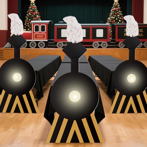 Christmas Train Party Decorations Set - North Pole Express Train & Table Decor