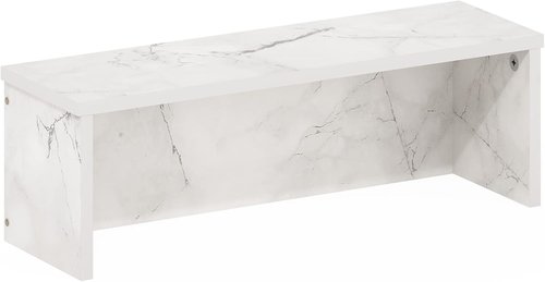 Furinno Helena Kitchen Counter Organizer - Stackable Shelf, 18-Inch, Marble White Finish