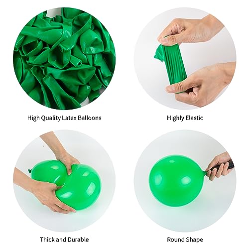 Green Balloons Garland Kit - 140pcs in Various Sizes for Parties