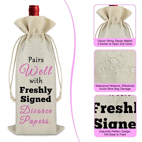 Inspirational Divorce Wine Bag for Men and Women - New Beginnings Gift