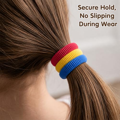 Mimoment 300Pcs Baby Hair Ties - Seamless No Damage Toddler Hair Bands