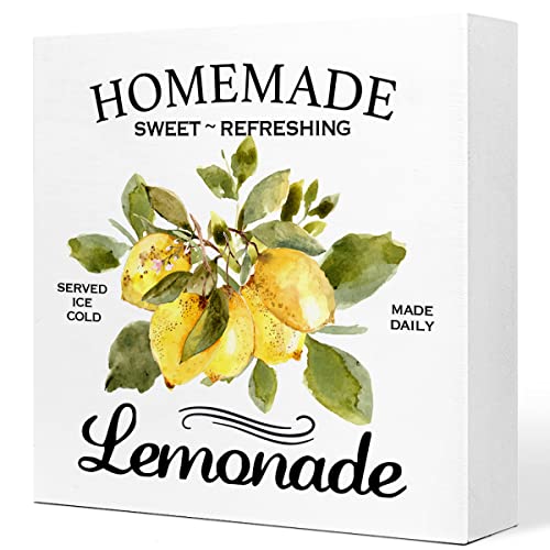 Homemade Lemonade Wooden Plaque Sign for Home Decor