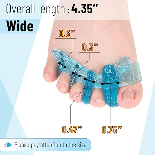 DR. JK Gel Toe Separator and Bunion Corrector - 1 Pair Wide