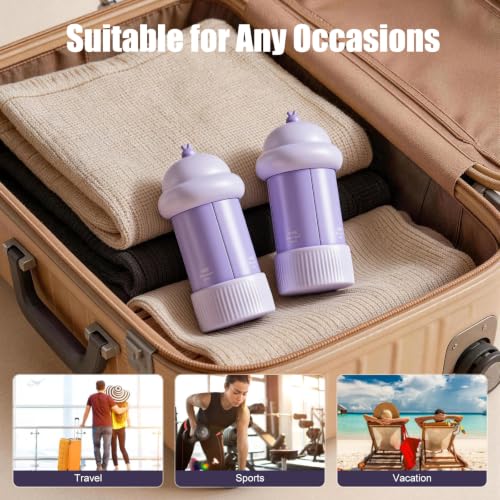 Doxcore 4-in-1 Travel Dispenser Bottle - TSA Approved Refillable Toiletry Set