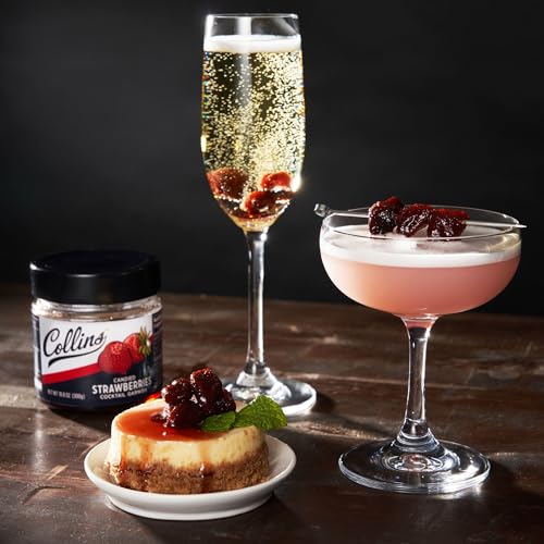 Collins Strawberries in Syrup, Premium Cocktail Garnish, 10.6 oz