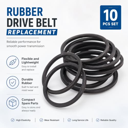 10-Piece Rubber Belt Replacement Kit for Xbox 360 & Humidifiers