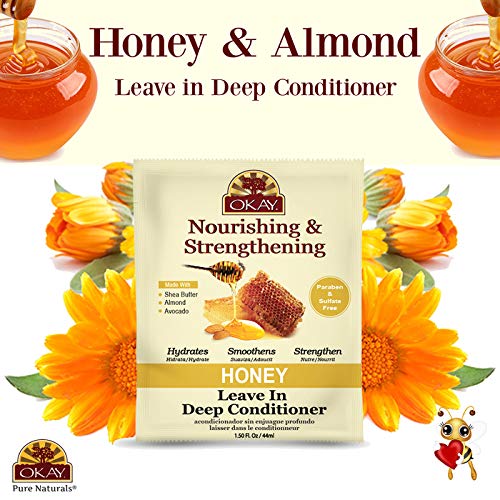 OKAY Honey and Almond Nourishing Leave-In Conditioner 1.5 oz