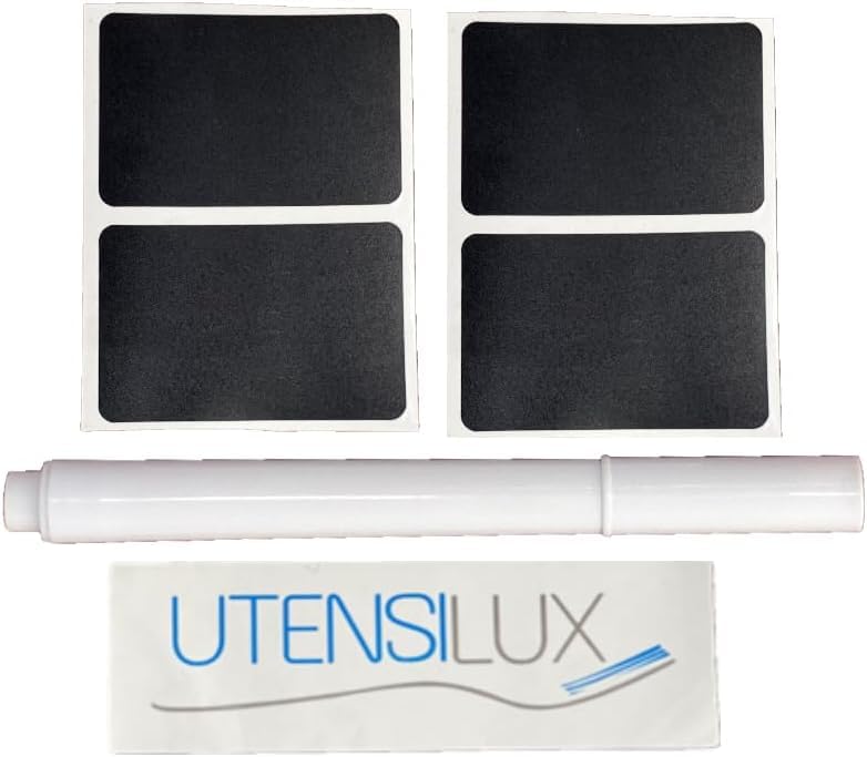 Utensilux 1.25 Cup Food Storage Containers with Easy Find Lids, 4 Pack