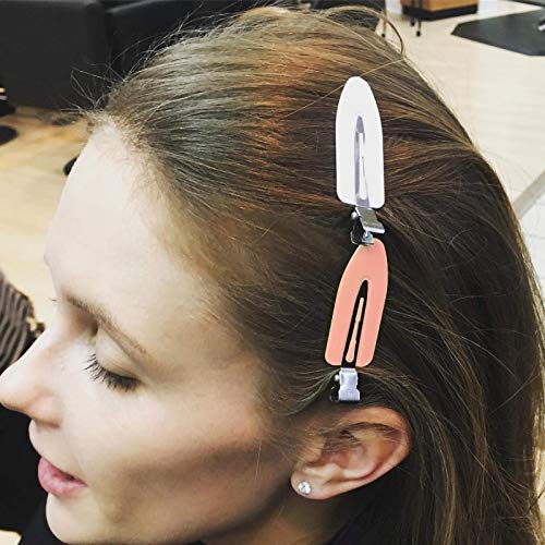 QUEENTI No Crease Hair Clips 12 Pcs - Non Slip No Bend Styling Pins