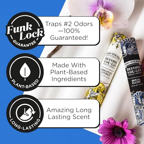 Poo-Pourri Before-You-Go Toilet Spray, Royal Flush - Travel Size 10mL