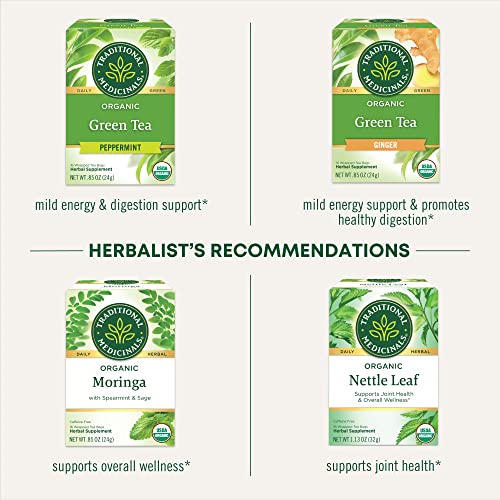 Organic Green Tea Matcha Genmaicha - 96 Tea Bags, Caffeine-Free
