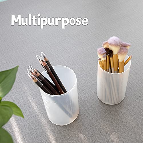 OCHEAL Retractable Makeup Brush Holder - Clear Plastic Travel Case