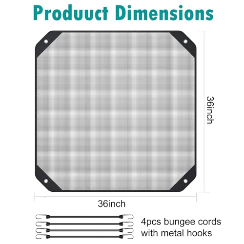 Universal 36x36 Inch Air Conditioner Cover - Weatherproof Mesh Protection