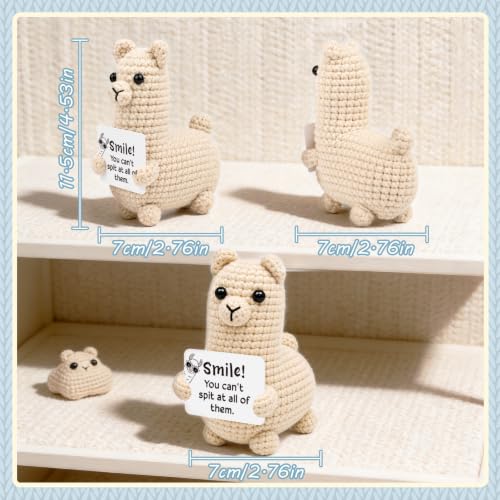 Handmade Crochet Llama Plush Toy - Funny Gift for All Occasions