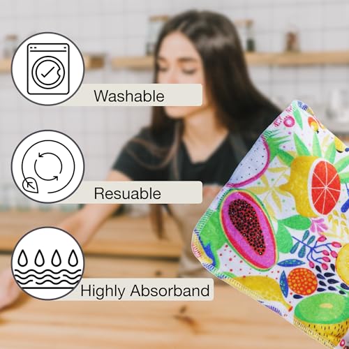 Eco-Friendly Reusable Paper Towels - Pack of 10 Cotton Cloths
