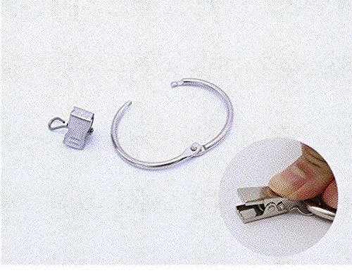 DODXIAOBEUL 30-Pack Curtain Clips with Rings - 3 Inch for Easy Hanging