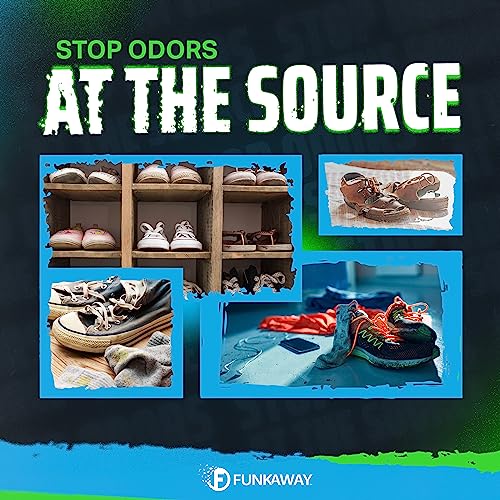 FunkAway Odor Eliminating Spray for Shoes & Gear - 8 oz (4 Pack)