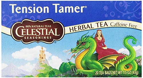 Celestial Seasonings Tension Tamer Herbal Tea - Caffeine-Free Blend for Stress Relief