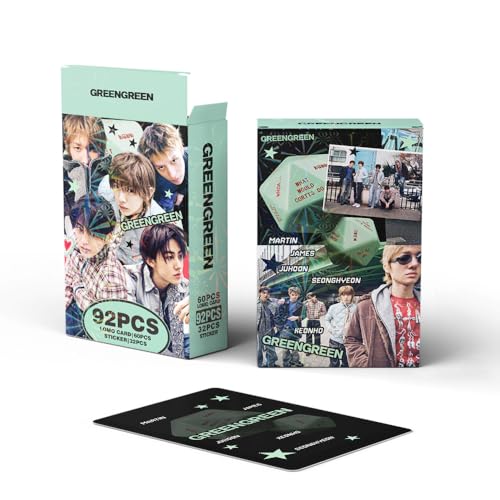 Yuto GREENGREEN Photocard Set - 92PCS Lomo Cards & Stickers (Version A)