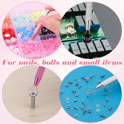 3 PCS Piercing Ball Grabber Tool Kit, Stainless Steel Flat Back Earring Applicator