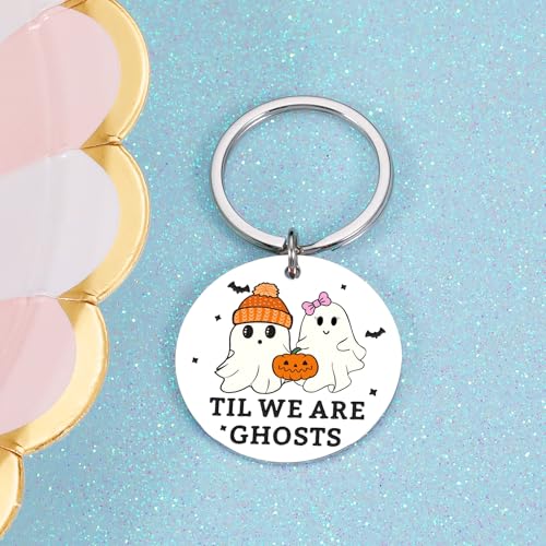Goth Boo Keychain Halloween Gift for Men Women Boyfriend Husband