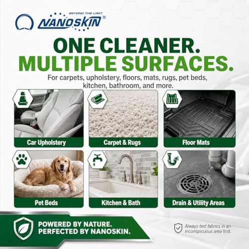 Nanoskin Enzyme Cleaner for Odor Removal, 16 Fl Oz - Multi-Surface Formula