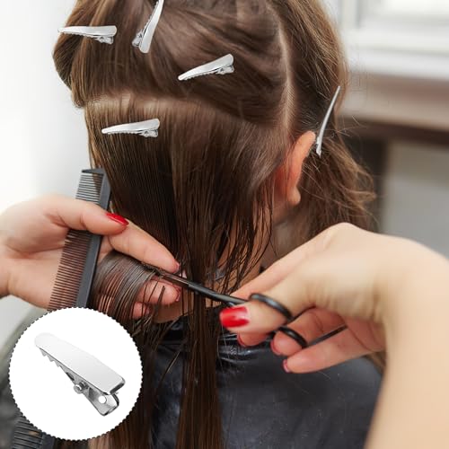 120pcs Small Alligator Clips 1.6 Inch Metal Crocodile Hair Clips for DIY Crafts